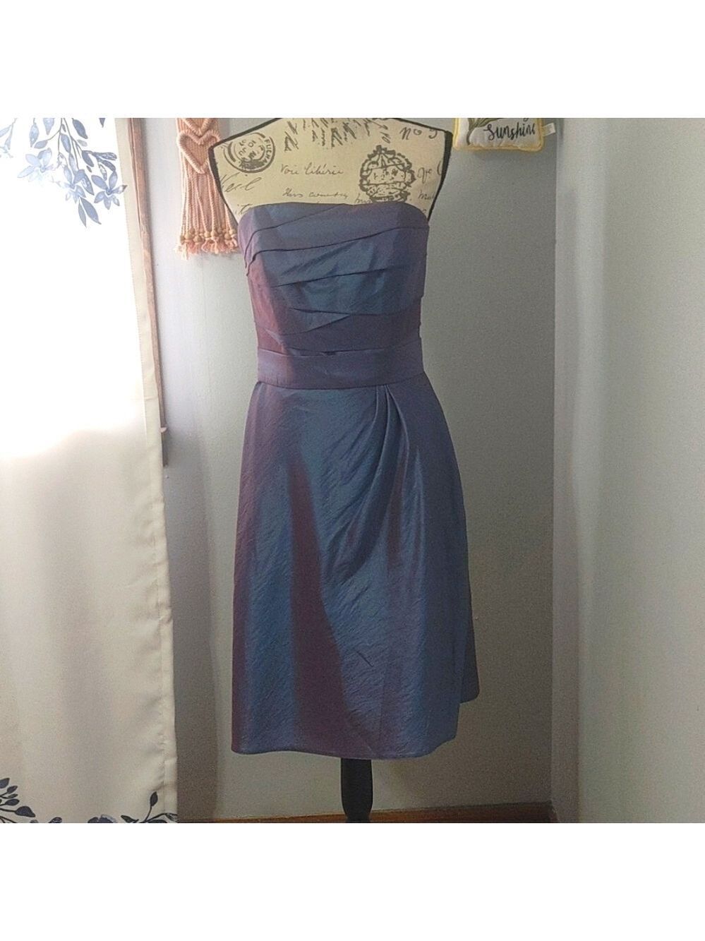 B2 By Jasmine Prom Bridesmaid Special Occasion Strapless Dress Size 6 -Amethyst